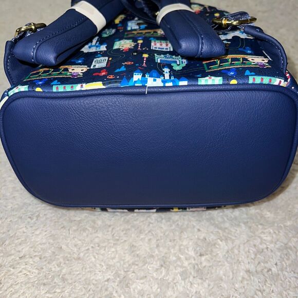 Disney Parks Main Street USA Dapper Dans Loungefly Mini Backpack - NEW - Picture 2 of 7